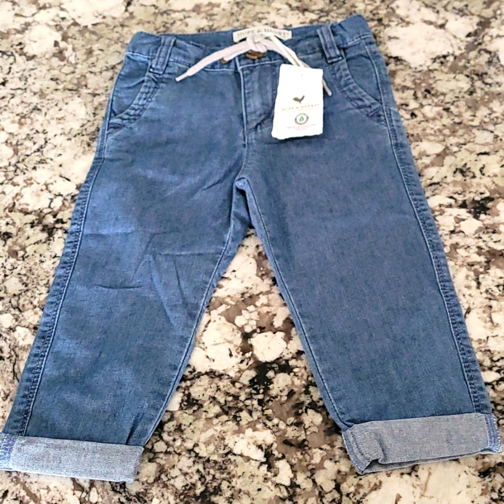 NEW WITH TAGS Hope & Henry Jean pants size 18-24 months